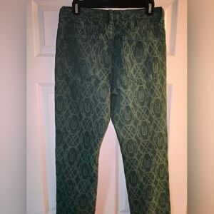 Green Patterned Pants